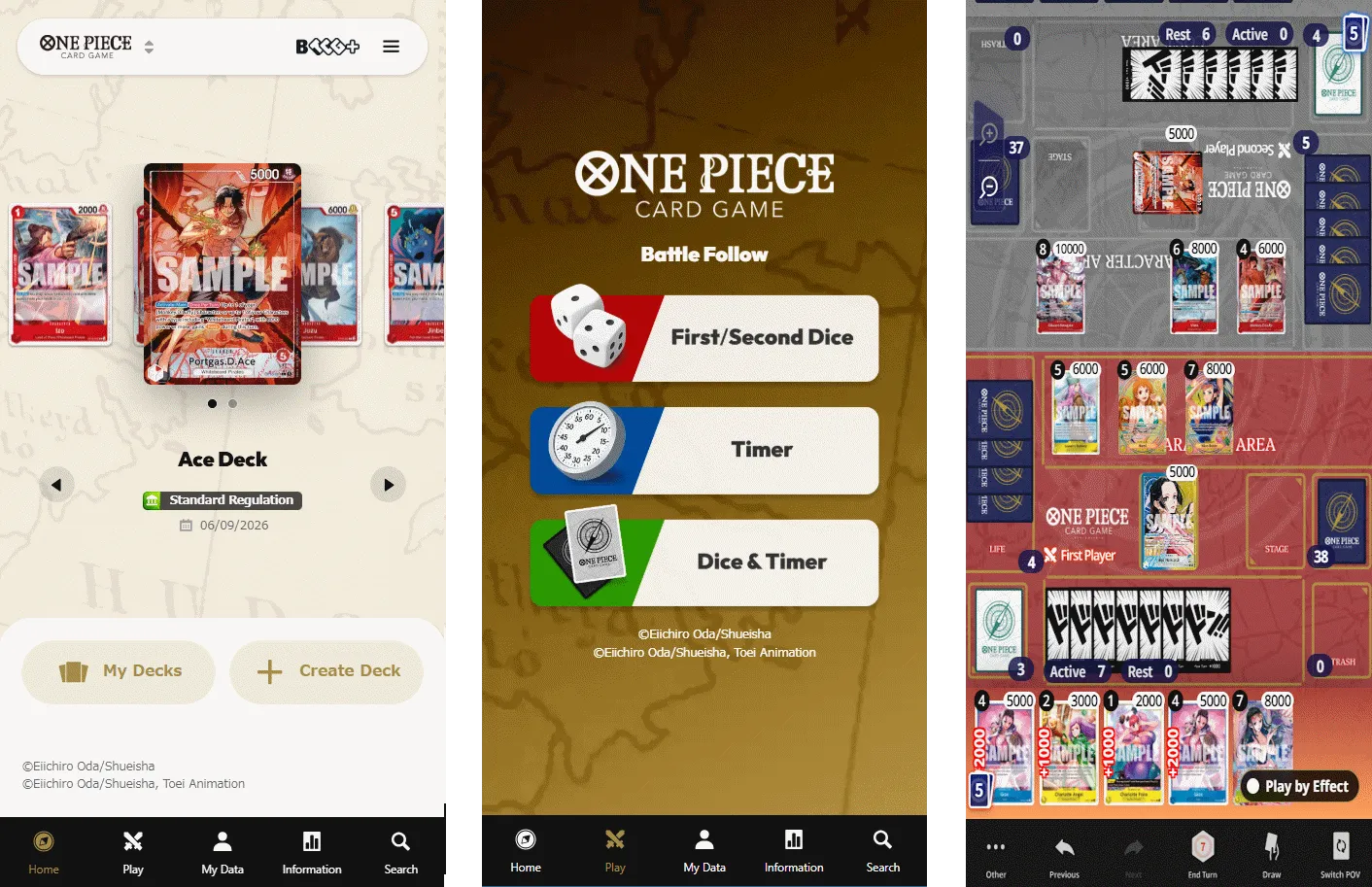 One Piece Card Game deck builder