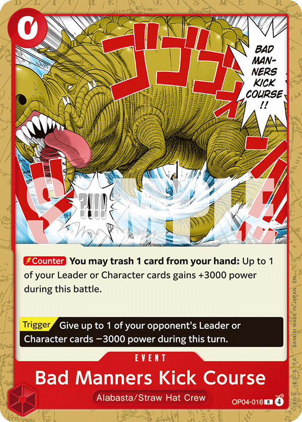 OP04-016 Bad Manners Kick Course