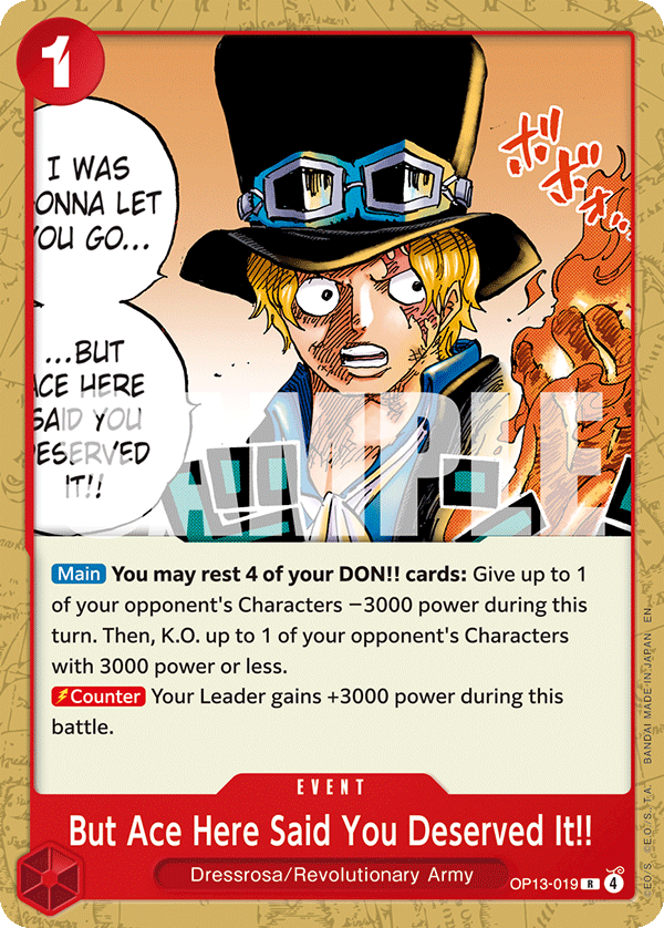 OP13-019 But Ace Here Said You Deserved It!!