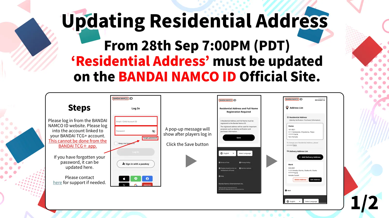 Residential address notice