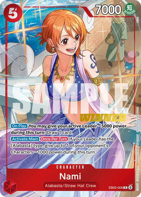 EB03-006 Nami, premio para el ganador