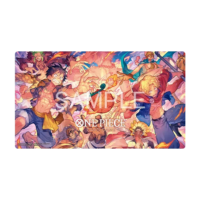Detail of the Flame-Flame Fruit Coliseum playmat