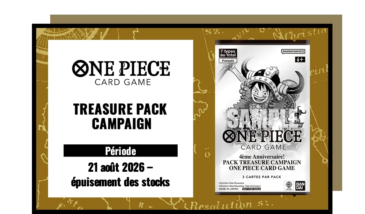 Visuel principal de la campagne Pack Treasure