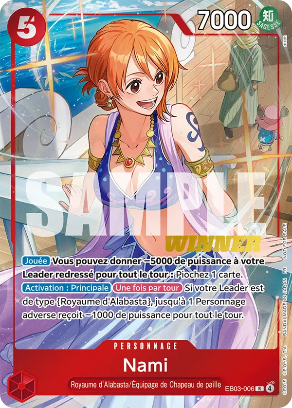 EB03-006 Nami, lot du gagnant